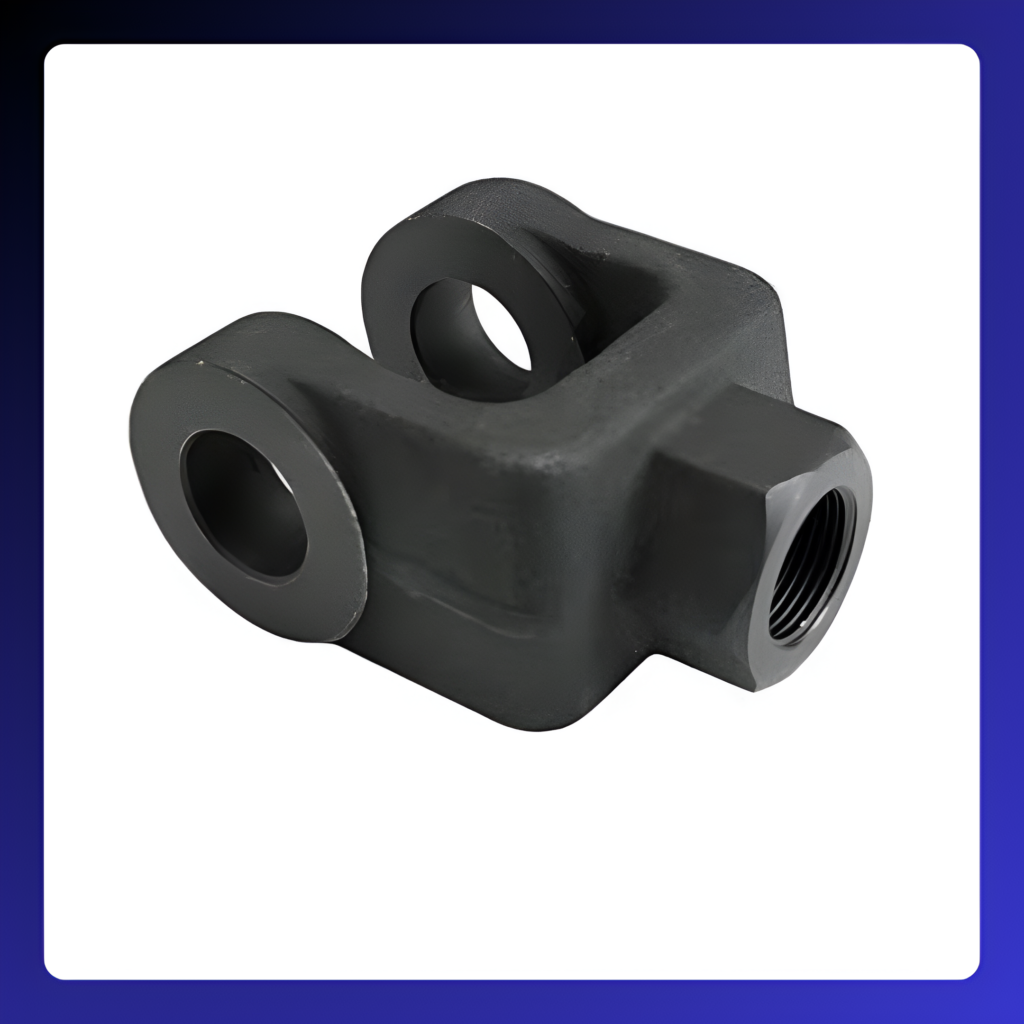 hydraulic cylinder rod clevis A "hydraulic cylinder rod clevis" is a specialized metal fitting that attaches the end of a hydraulic cylinder's piston rod to another component, like a machine frame, by providing a swiveling connection point, allowing for slight angular movement while maintaining a secure connection and transferring force along the cylinder's centerline; essentially acting as a pivot point for the rod to connect to the working mechanism.